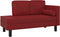 vidaXL - Chaise - longue - met - kussens - en - bolster - kunstleer - wijnrood