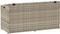 vidaXL - Tuinbox - 110x50x58 - cm - poly - rattan - lichtgrijs