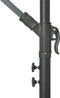 vidaXL - Zweefparasol - met - LED - en - stalen - paal - 300 - cm - zwart