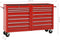 vidaXL - Gereedschapswagen - met - 14 - lades - staal - rood