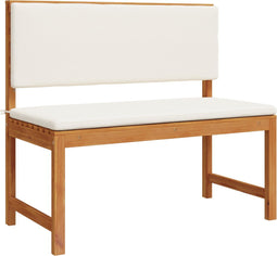 vidaXL - Tuinbank - met - Kussens - 100x50x91 - cm - Massief - Acaciahout