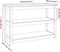 vidaXL - Wandtafel - 110x40x74 - cm - massief - grenenhout - wit