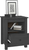vidaXL - Nachtkastjes - 2 - st - 40x35x49 - cm - massief - grenenhout - grijs