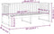 vidaXL - Slaapbank - 80x200 - cm - massief - grenenhout - honingbruin