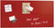 Sigel glasmagneetbord - Artverum - 91x46cm - rood - SI-GL147