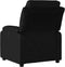 Fauteuil verstelbaar kunstleer zwart