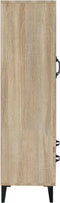 vidaXL - Hoge - kast - 70x31x115 - cm - bewerkt - hout - sonoma - eikenkleurig