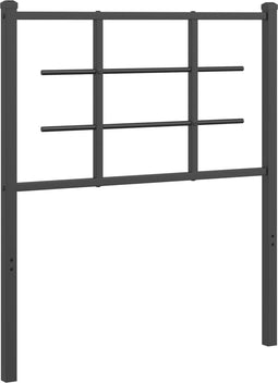vidaXL - Hoofdbord - 75 - cm - metaal - zwart
