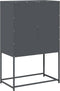 vidaXL - Hoge - kast - 68x39x107 - cm - staal - antracietkleurig