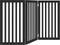 vidaXL - Hondenhek - inklapbaar - 3 - panelen - 150 - cm - populierenhout - zwart