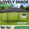 vidaXL - Prieel - met - LED-lichtslinger - 3x4 - m - stof - antracietkleurig