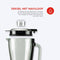 Bourgini 21.3002.00 - Blender to go - 1000W 1.7L met sportfles (750ML) - 4 snelheden