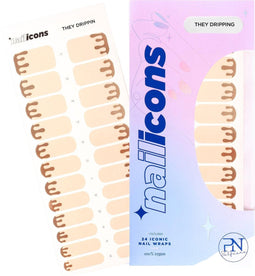 PN Selfcare Nagelstickers - Vegan Nail Wraps - 10 Dagen Effect - Duurzame Nail Art - 24 Stuks