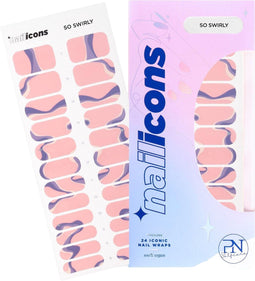 PN Selfcare Nagelstickers - Vegan Nail Wraps - 10 Dagen Effect - Duurzame Nail Art - 24 Stuks