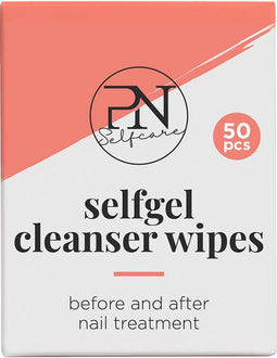 PN Selfcare Nail Wipes - Nageldoekjes - Gellak Ontvetter - Gel Nagellak Reiniger - Kleeflaag verwijderen - 50 stuks