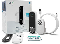 Arlo Video Doorbell - Draadloze 2K Videodeurbel met Gong - Bewegingsdetectie en Ingebouwde Sirene