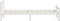 vidaXL - Bedframe - massief - grenenhout - wit - 90x200 - cm