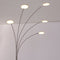 Mexlite Synna 1327ST - Vloerlamp - Draaibaar dimbaar LED - Zilver