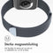 imoshion Milanees magnetisch bandje - Geschikt voor Apple Watch 1, 2, 3, 4, 5, 6, 7, 8, 9, 10 (42 mm), SE - 38/40/41 mm - Donkergrijs - S