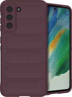 imoshion Hoesje - Geschikt voor Samsung Galaxy S21 FE - EasyGrip Backcover - Aubergine