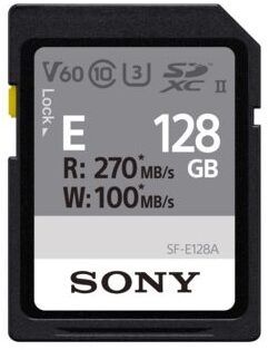 Sony UHS-II SF-E128A - SDXC Geheugenkaart 128GB - Lezen 270MB/s Schrijven 100MB/s