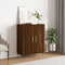 vidaXL - Dressoir - 69,5x34x90 - cm - bewerkt - hout - bruin - eikenkleur