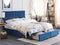 VERNOYES - Tweepersoonsbed - Blauw - 160 x 200 cm - Fluweel