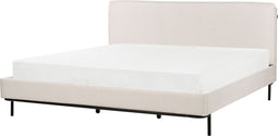 CORIO - Tweepersoonsbed - Crème - 180 x 200 cm - Polyester