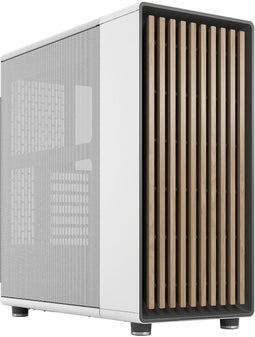 Fractal Design North - Tower - Mesh met echt walnoot of eikenhout - Chalk White
