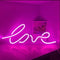 Retro Neon Verlichting - Love - Roze