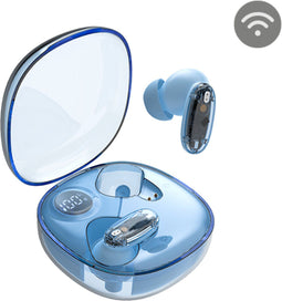 Mars Gaming MHIB2BL - Draadloze Hoofdtelefoon - Bluetooth 5.3 met Oplaadetui - Blauw