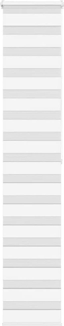 vidaXL - Zebra - rolgordijn - 50x200 - cm - stofbreedte - 45,9cm - polyester - wit