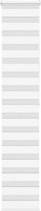 vidaXL - Zebra - rolgordijn - 50x200 - cm - stofbreedte - 45,9cm - polyester - wit