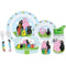 Serviesset - FUN HOUSE - BARBAPAPA - Glas, bord Ø22 cm en Ø16 cm, bestek, waterfles en snackbox