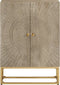 vidaXL - Dressoir - 55x30x76 - cm - massief - mangohout - en - ijzer