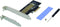 Conceptronic EMRICK05B - PCIe 3.0 M.2 Uitbreidingskaart - 32 Gbit/s Bandbreedte - 40 mm x 102 mm x 18 mm