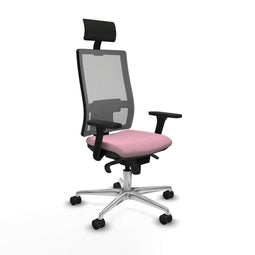 Bureaustoel met hoofdsteun Piqueras y Crespo 3D086N1 Roze