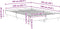 vidaXL - Bedframe - zonder - matras - 140x190 - cm - spaanplaat - gerookt - eiken
