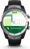 TicWatch Pro - Smartwatch - 45 mm - Wear OS - Zwart Italiaans leer