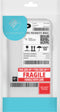 iMoshion Hoesje Geschikt voor Samsung Galaxy A71 Hoesje Siliconen - iMoshion Design hoesje - Transparant / Meerkleurig / Shipping label