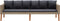 vidaXL - Tuinbank - 3-zits - met - kussens - poly - rattan - beige