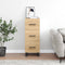 vidaXL - Dressoir - 34,5x34x90 - cm - bewerkt - hout - sonoma - eiken