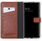 Selencia Galaxy A42 - Echt Lederen Bookcase - 3 Pashouders - Bruin