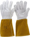 GYS PREMIUM Lashandschoenen TIG - maat 10 - lamsleer - wit beige
