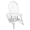 vidaXL - Eetkamerstoelen - 2 - st - massief - rubberwood - wit