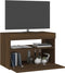 vidaXL - Tv-meubel - met - LED-verlichting - 60x35x40 - cm - bruin - eikenkleur