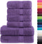 vidaXL - 6-delige - Handdoekenset - SOLUND - 600 - g/m² - paars