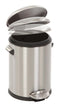 EKO - Belle Deluxe pedaalemmer 5 liter - Stainless steel Plastic - mat RVS - Prullenbak