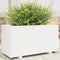 vidaXL - Plantenbak - 90x40x49,5 - cm - massief - grenenhout - wit