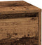 vidaXL - Nachtkastje - met - LED - in - Oud - Hout - - - 39x34.5x65 - cm - - - Kunststof